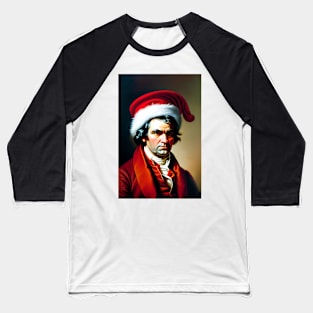 Santa Beethoven (Celebrity Christmas) Baseball T-Shirt